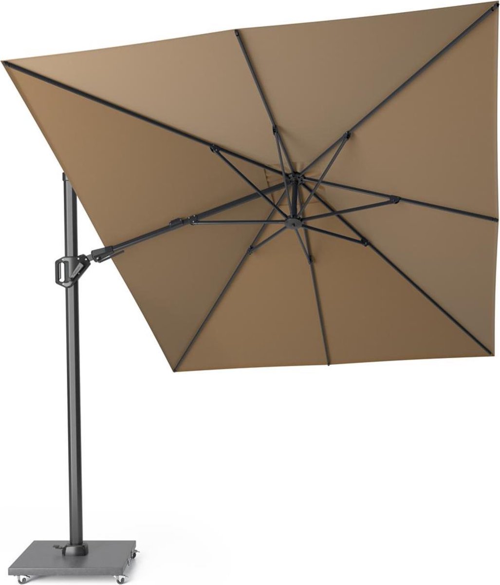 Platinum | Zweefparasol Challenger T² 350 x 260 cm | Taupe