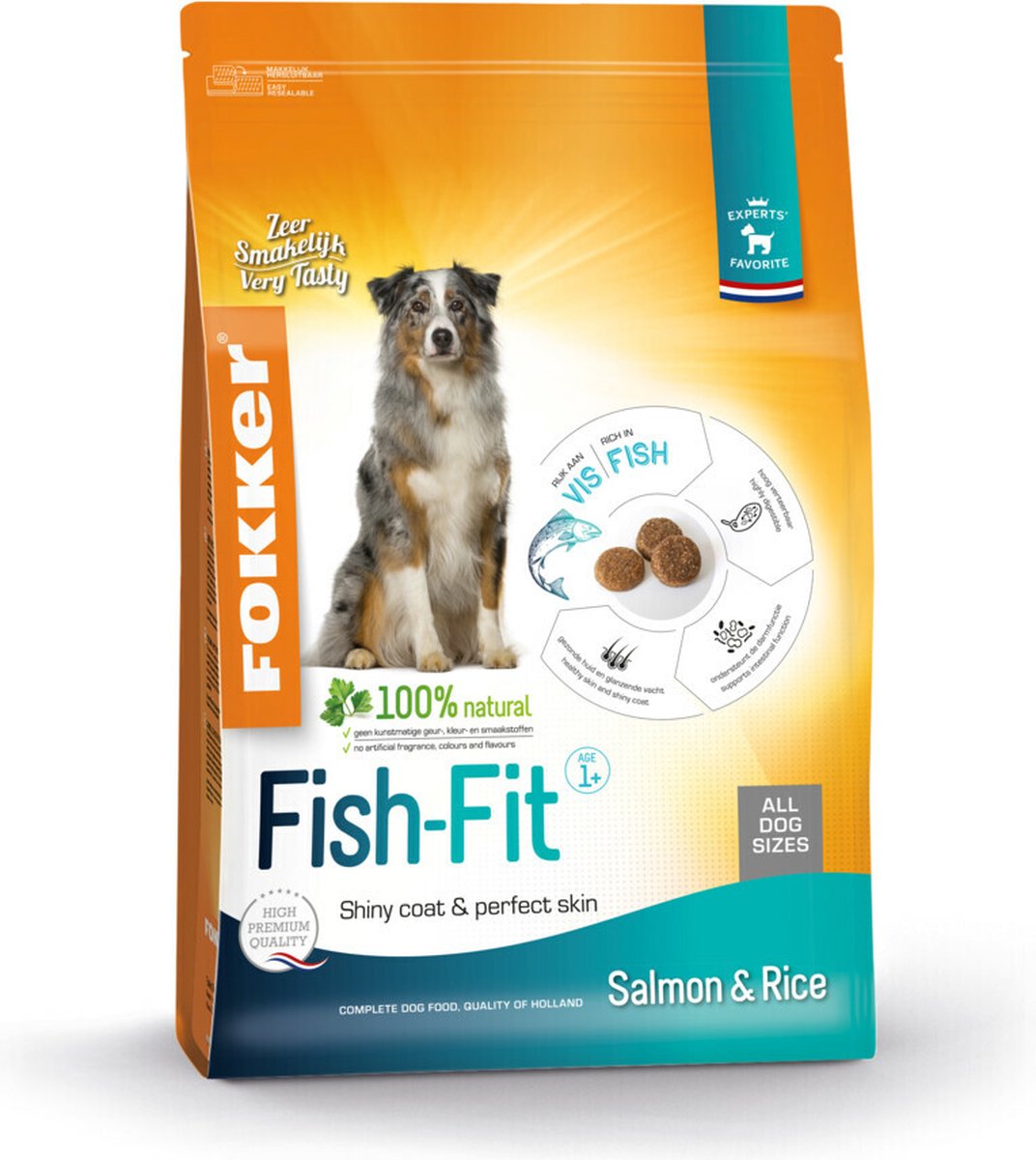 Fokker Fokker Fish-Fit Hondenvoer - 3 x 2,5 kg - Voordeelverpakking