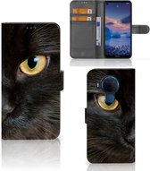 Telefoonhoesje Nokia 5.4 Beschermhoesje Zwarte Kat