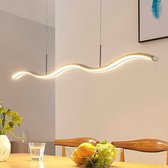 Lucande - LED hanglamp- met dimmer - 1licht - metaal, acryl - gesatineerd nikkel, wit - Inclusief lichtbron