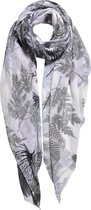 Clayre & Eef sjaal 87x180cm grijs