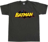 DC Comics Batman Heren Tshirt -2XL- Retro Logo Grijs