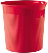 Corbeille à papier HAN Re-LOOP, 13 litres ronde, rouge 100% matière recyclée HA-18148-917