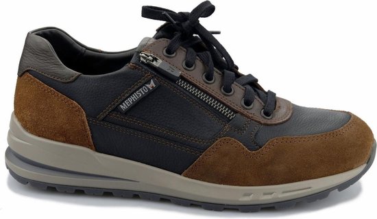 Mephisto BRADLEY heren sneakers - zwart combi - maat 39 | bol.com