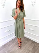 Midi Strik Blouse Groen