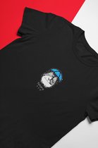 Totoro Pixel Art Zwart T-Shirt - Kawaii Anime Merchandise - Pokemon - Unisex Maat XL