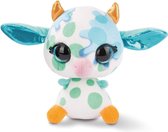 Nici Knuffel Fantasiekoe Junior 16 Cm Pluche Blauw/wit