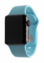 Geschikt Voor Smart Watch Sport Band -  Turquoise - 38mm En 40mm - ML - Geschikt Voor Smart Watches - Maat: 38 en 40