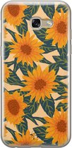 Samsung Galaxy A5 2017 siliconen hoesje - Zonnebloemen - Soft Case Telefoonhoesje - Geel - Bloemen