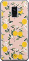 Samsung Galaxy A8 2018 siliconen hoesje - Citroenen - Soft Case Telefoonhoesje - Geel - Natuur