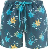SKINY flowers zwemshort blauw - L