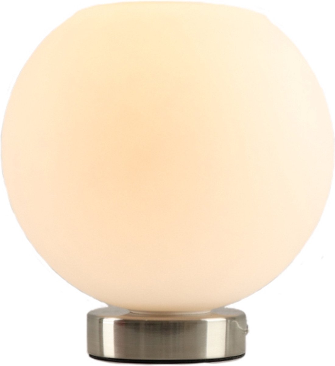 Olucia Hatice - Design Tafellamp - Glas/Metaal - Chroom;Wit