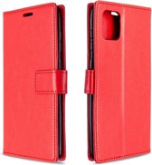 Portemonnee Book Case Hoesje Geschikt voor: Realme 7 Pro - rood