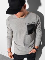 Heren - Longsleeve - Grijs - L130-3