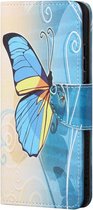 Book Case - Nokia G10 / G20 Hoesje - Blauwe Vlinder