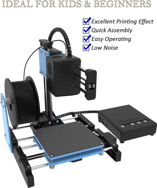 3D-printer -Gjcrafts Mini 3D-printer voor kinderen en beginners, kleine 3D- printer met... | bol.com