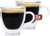 Bol.com Ristrettoglazen dubbelwandig set van 2 - Maxxo aanbieding