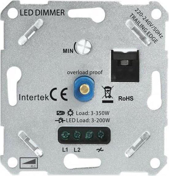 Universele LED dimmer 3200W Fase afsnijding