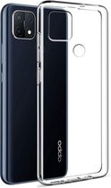 Hoesje Geschikt voor: Oppo A15 - Silicone - Transparant