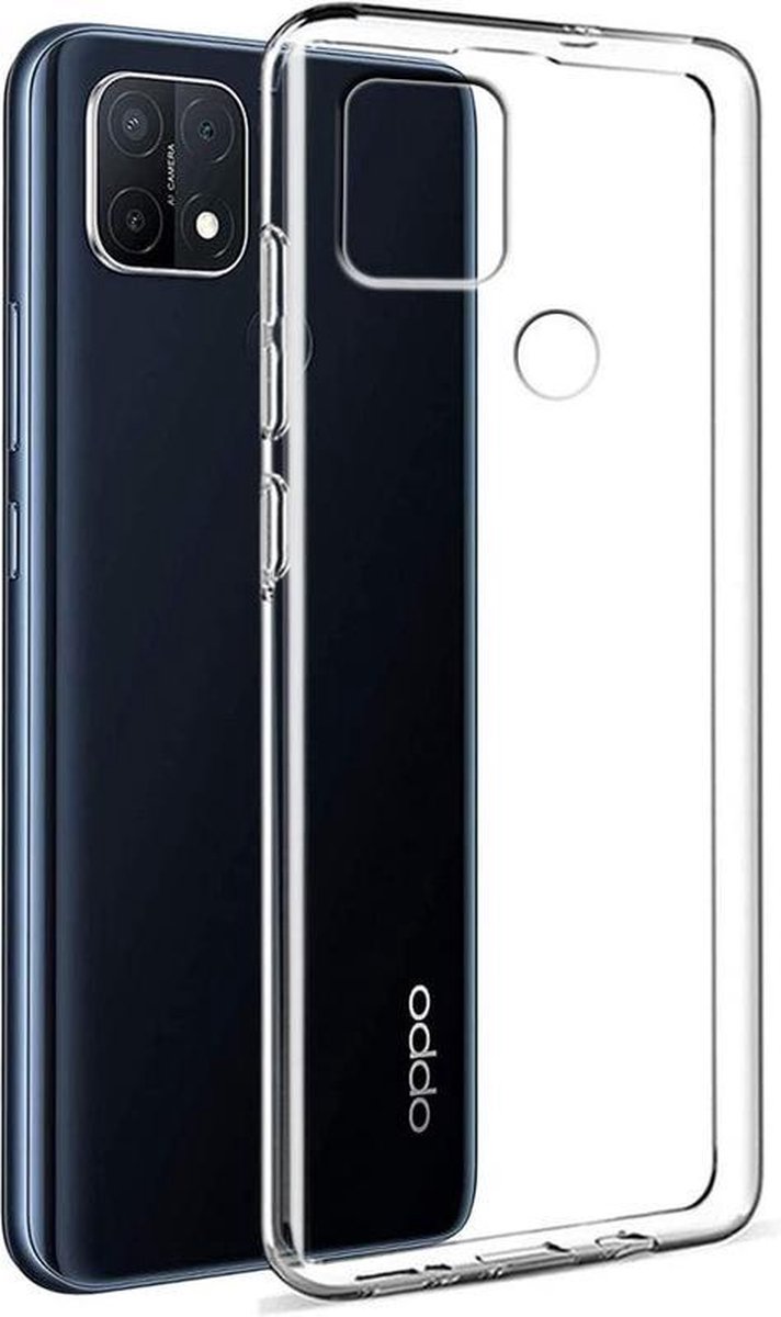 Hoesje Geschikt voor: Oppo A15 - Silicone - Transparant