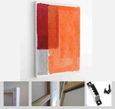 Set of Abstract Hand Painted Illustrations for Postcard, Social Media Banner, Brochure Cover Design or Wall Decoration Background. Modern Abstract Painting Artwork - Modern Art Can