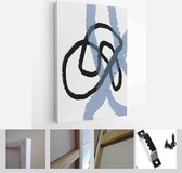 Set of three creative minimalist hand painted illustration for wall decoration, postcard or brochure design - Modern Art Canvas - Vertical - 1727603779 - 80*60 Vertical