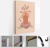 Modern Abstract Art Organic Illustration. Set of aesthetic bauhaus painting wall art for house decoration - Modern Art Canvas - Vertical - 1979802776 - 80*60 Vertical