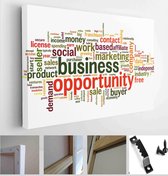 Business opportunity concept in word tag cloud on white background - Modern Art Canvas - Horizontal - 118764649 - 115*75 Horizontal