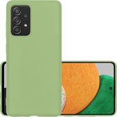 Samsung Galaxy A52s Hoesje 5G Back Cover Siliconen Case Hoes - Groen