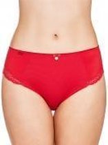 Capri hoge slip Susa | kant carmin rood