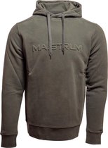 Ma.Strum Heren Embossed Logo Hoodie Groen maat M