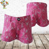 Meisjes short 6177 roze -s&C-110/116-Korte broeken