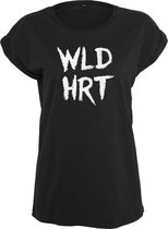 Mister Tee - WLD HRT Dames T-shirt - S - Zwart