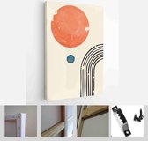 Abstract Illustration in Minimal Style for Wall Decoration Background. Mid century modern minimalist art print - Modern Art Canvas - Vertical - 1874434306 - 40-30 Vertical