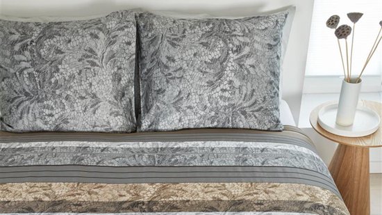 Foto: Beddinghouse selene dekbedovertrek tweepersoons 200x200 220 cm naturel