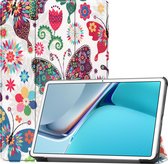 Huawei MatePad 11 Inch (2021) Hoes - Tri-Fold Book Case - Vlinders