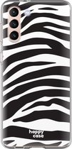 HappyCase Samsung Galaxy S21 Hoesje Flexibel TPU Zebra Print