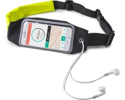 Celly Sport Heupband - Universele Hardloop telefoonhouder geschikt voor toestellen tot 6.5" - Zwart/Geel