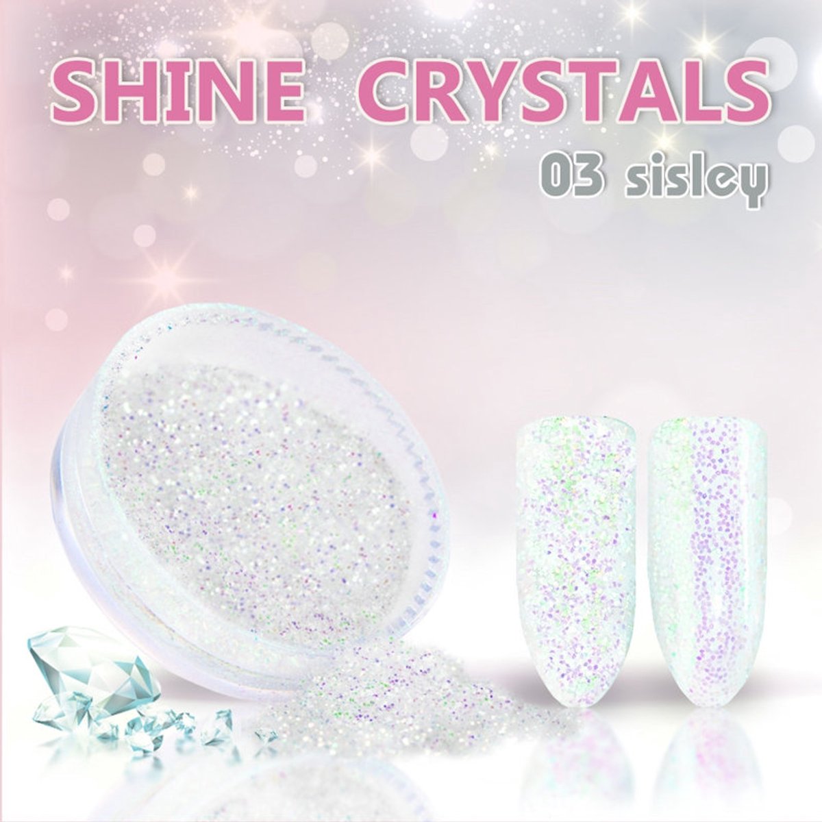 DRM Shine Crystals Nagelpoeder #03
