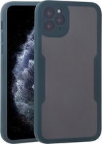 Acryl + TPU 360 graden volledige dekking schokbestendige beschermhoes voor iPhone 11 Pro Max (groen)