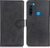 Luxe Book Case - Xiaomi Redmi Note 8 (2021) Hoesje - Zwart