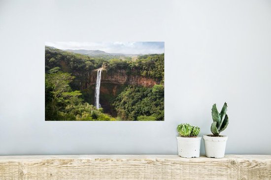 Affiche Tropical - Cascade - Forêt Tropicale - 30x20 cm