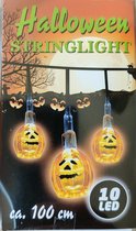 Halloween LED Slinger - Pompoen - Pumpkin - 100 cm - 10 LED