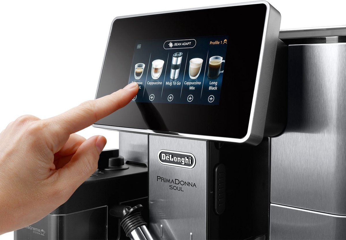 De'Longhi PrimaDonna soul - Espresso apparaat - 4.3"display APP - LatteCreama system thumbnail 3