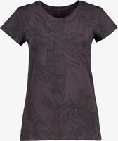 Osaga dames sport T-shirt met bloemenprint - Grijs - Maat XL