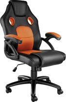 Glaaren® Gaming Stoel - Gaming Chair - Bureau stoel - Gaming Stoelen - Kunstleer - Racing Bureaustoel - Zwart / Oranje