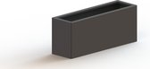 MySteel Gepoedercoat staal plantenbak Texas 300x1000 Inclusief Bodemplaat - Kleur: RAL9010 (wit) - Hoogte: 300mm