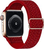 Nylon solo band - rood - Geschikt voor Apple Watch