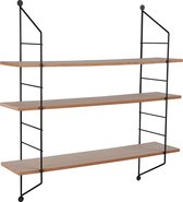 Wandrek - Trion Clari - Rek met 3 Schappen - Zwart - BSE