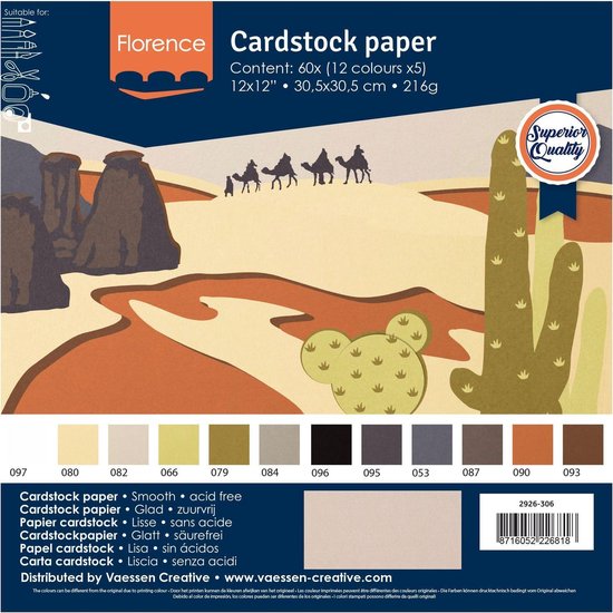 Florence Cardstock Linnenkarton - Acacia (Green) - G